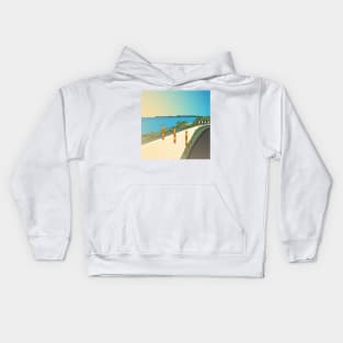 Beach Sidewalk Kids Hoodie